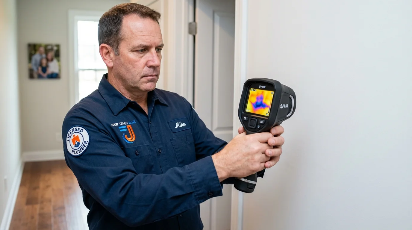 Thermal imaging leak detection by Johns Plumbing LLC in Buckhannon